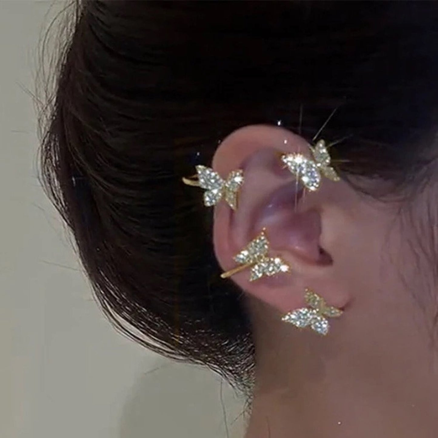 Pendientes Luz de Mariposas acero 2x1