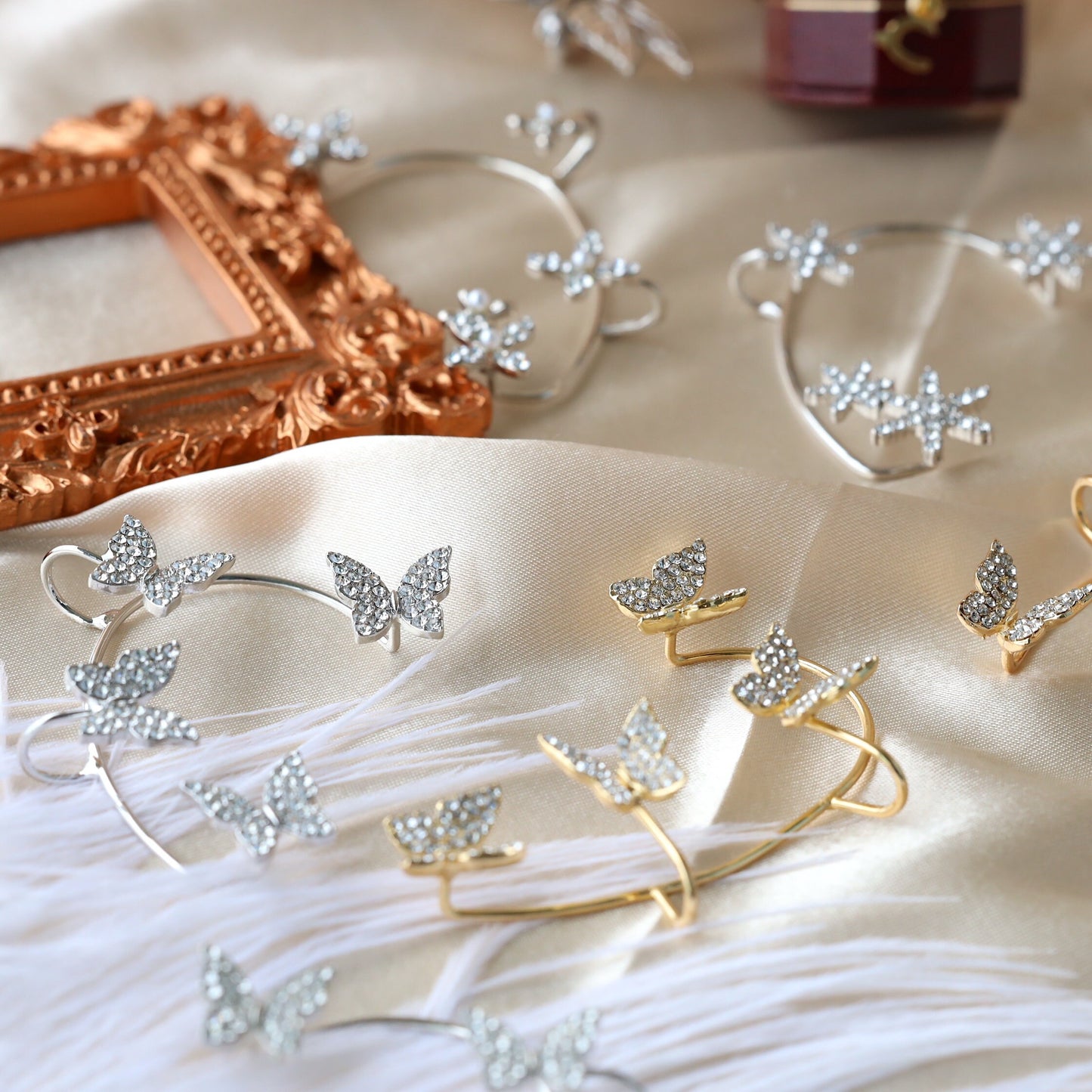 Pendientes Luz de Mariposas acero 2x1
