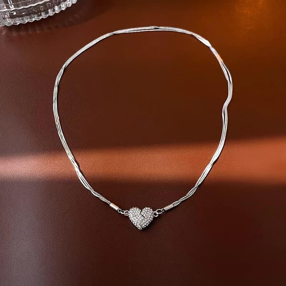 Collar de corazón acero inox